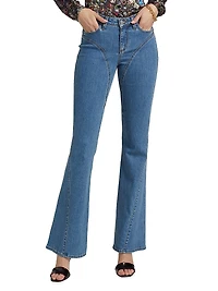 Deanna Low-Rise Flared Jeans