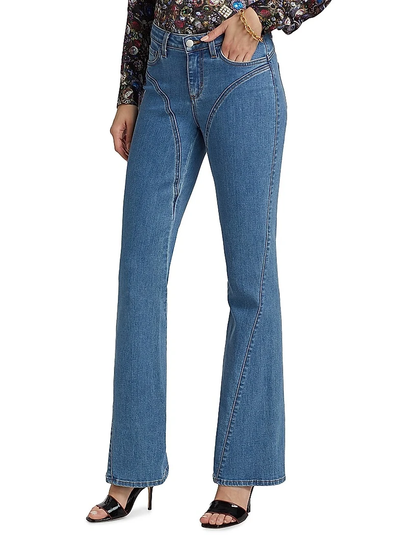 Deanna Low-Rise Flared Jeans