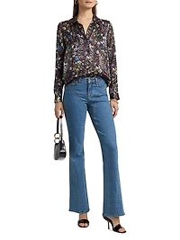 Deanna Low-Rise Flared Jeans
