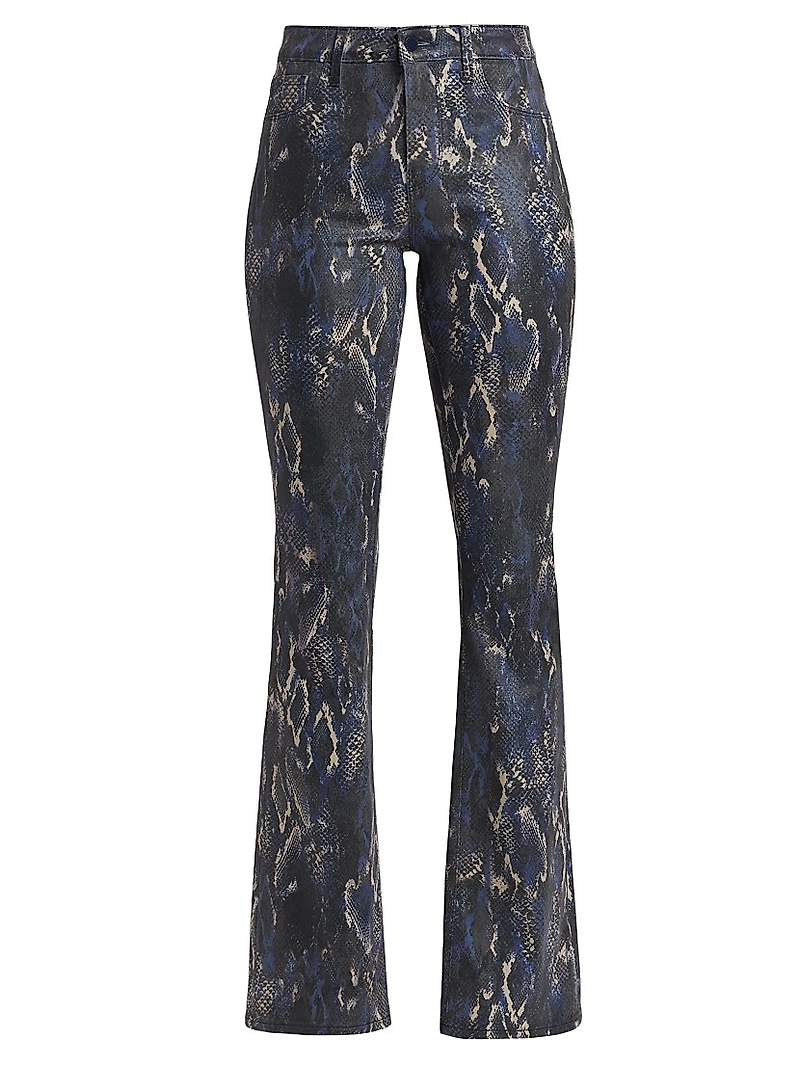 Selma Snake High-Rise Sleek Baby Boot Jeans