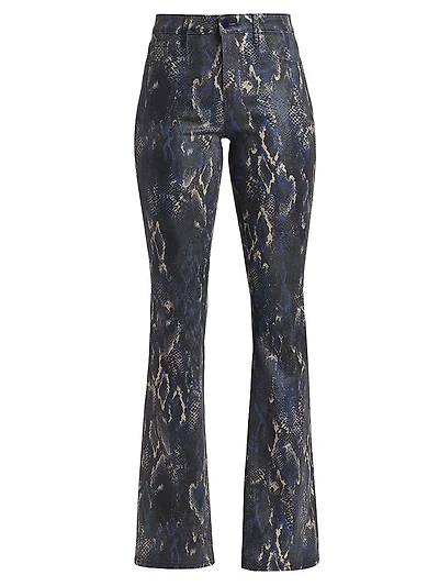 Selma Snake High-Rise Sleek Baby Boot Jeans