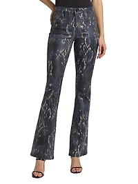 Selma Snake High-Rise Sleek Baby Boot Jeans