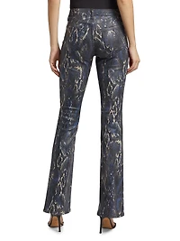 Selma Snake High-Rise Sleek Baby Boot Jeans