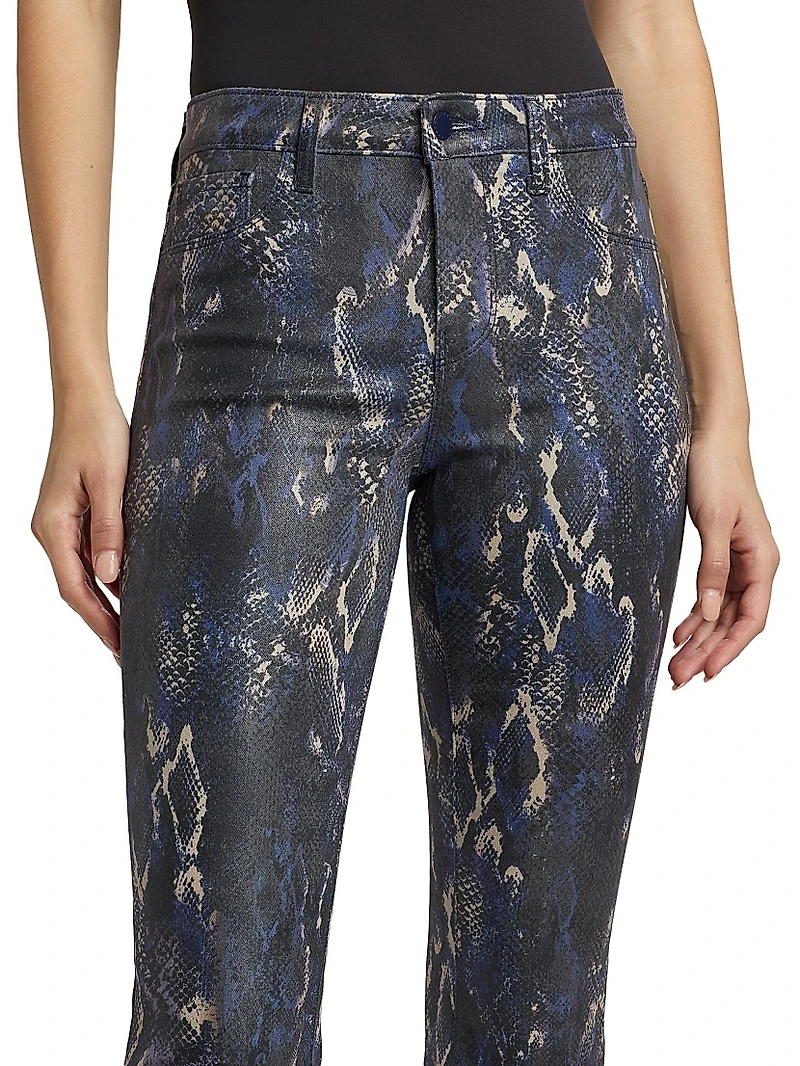 Selma Snake High-Rise Sleek Baby Boot Jeans