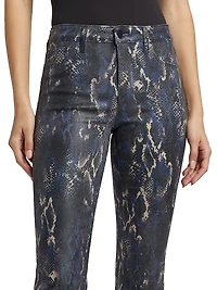 Selma Snake High-Rise Sleek Baby Boot Jeans