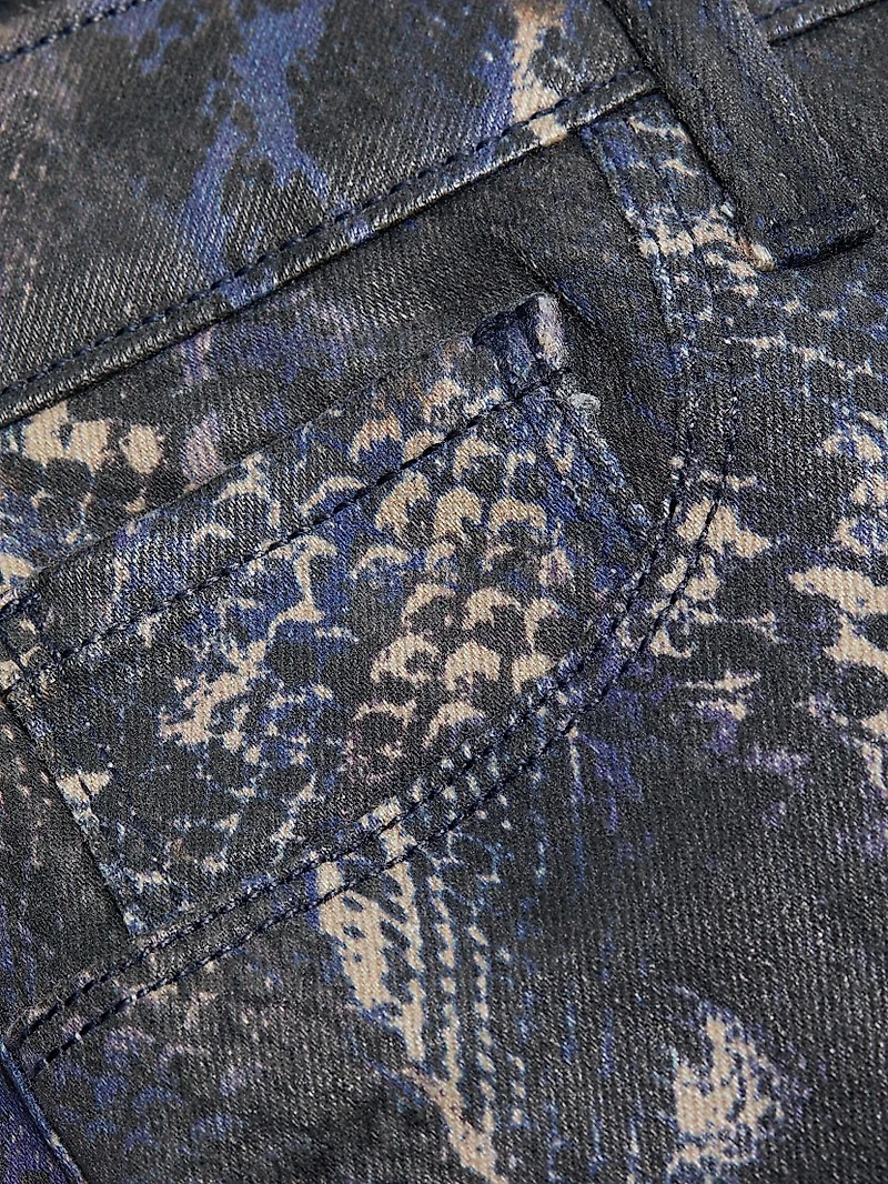 Selma Snake High-Rise Sleek Baby Boot Jeans