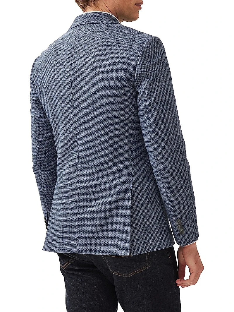 Thorton Wool-Cotton Single-Breasted Blazer