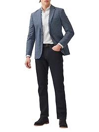 Thorton Wool-Cotton Single-Breasted Blazer