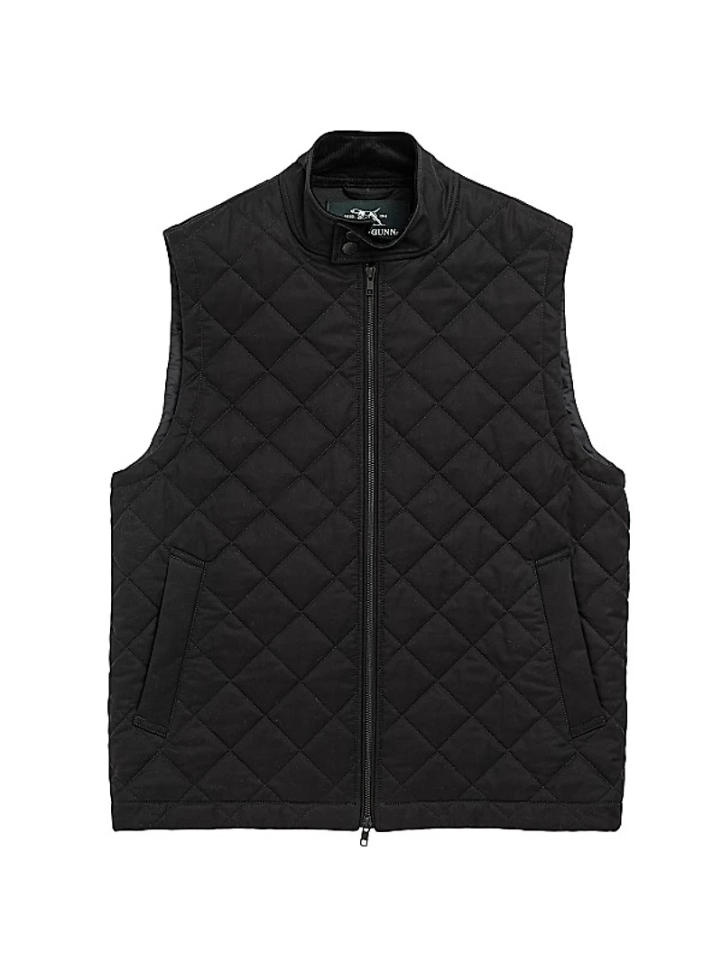 Jervois Quilted Stretch-Cotton Vest