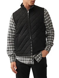 Jervois Quilted Stretch-Cotton Vest