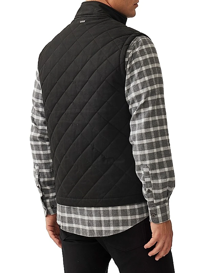 Jervois Quilted Stretch-Cotton Vest