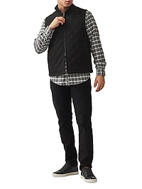 Jervois Quilted Stretch-Cotton Vest