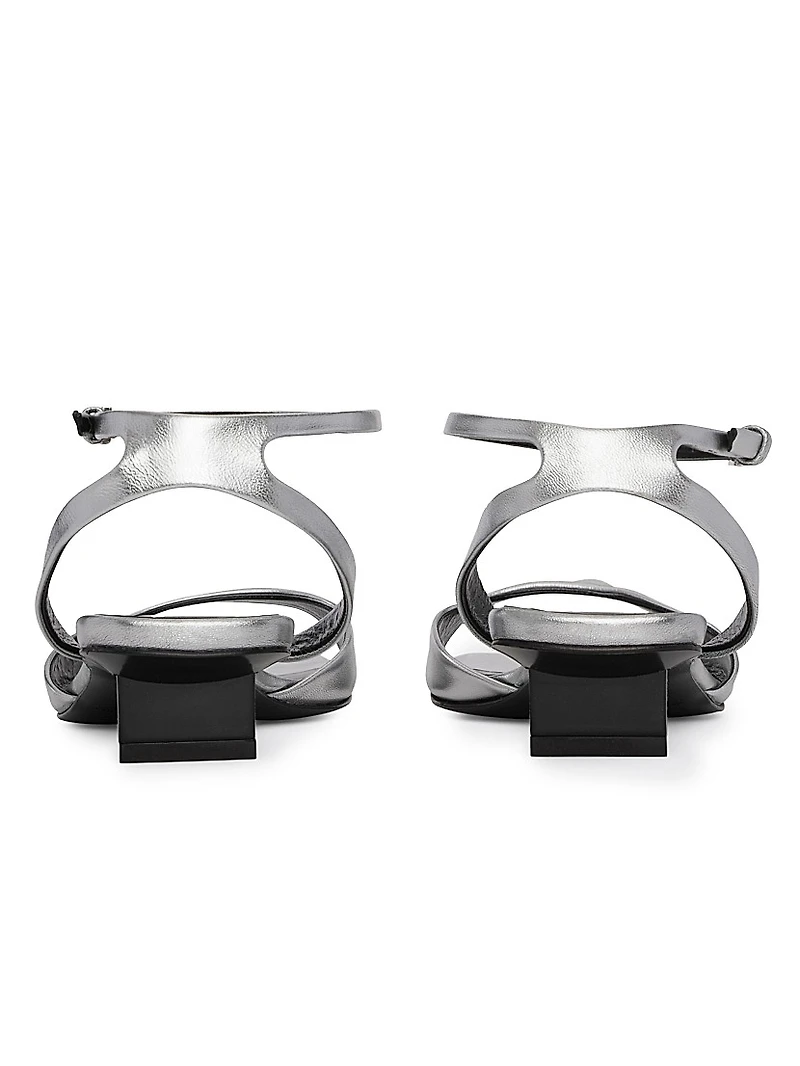 Stella 25MM Metallic Leather Sandals