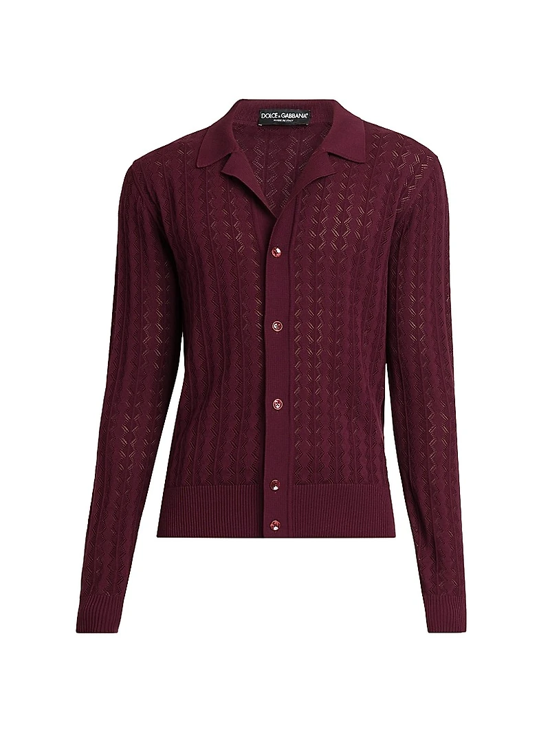 Diamond Stitch Knit Sweater