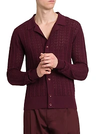 Diamond Stitch Knit Sweater