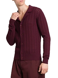 Diamond Stitch Knit Sweater