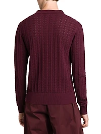 Diamond Stitch Knit Sweater