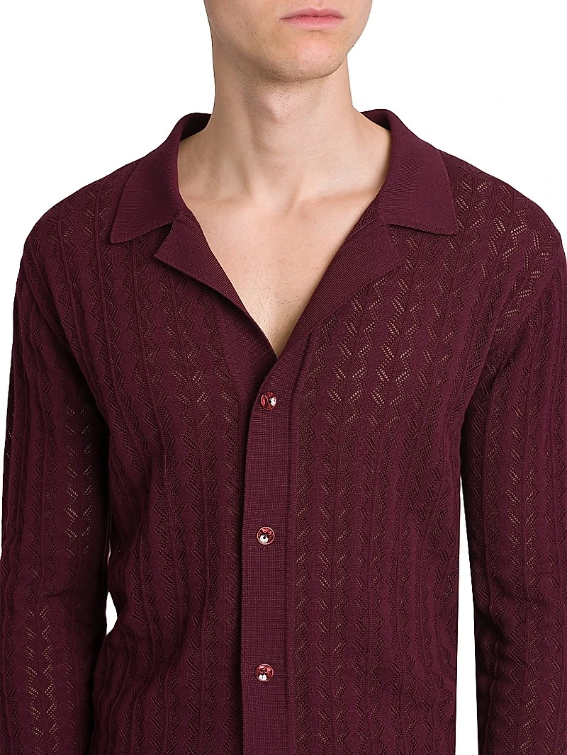 Diamond Stitch Knit Sweater