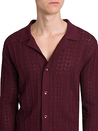 Diamond Stitch Knit Sweater