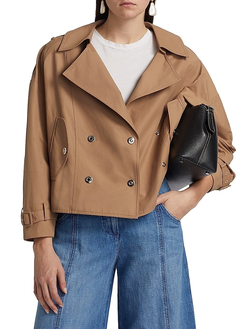 Bogie Cropped Trench Jacket