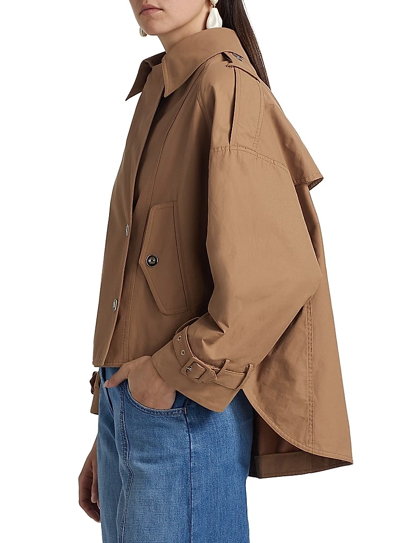 Bogie Cropped Trench Jacket