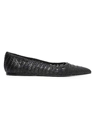 Perro Woven Leather Flats