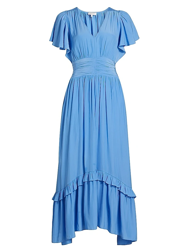 Joanie Ruffle-Trim Maxi Dress