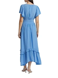 Joanie Ruffle-Trim Maxi Dress