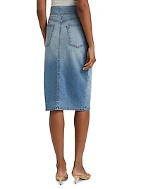 Karter Stretch Denim Midi-Skirt