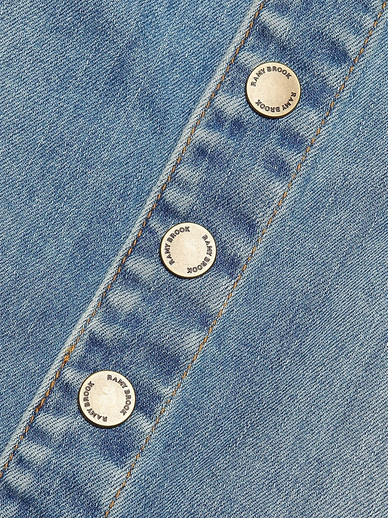 Karter Stretch Denim Midi-Skirt