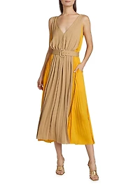 Latoya Belted Midi-Dress