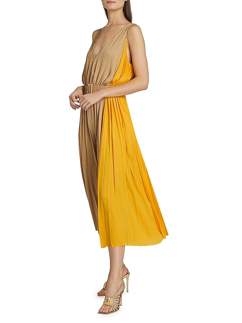 Latoya Belted Midi-Dress