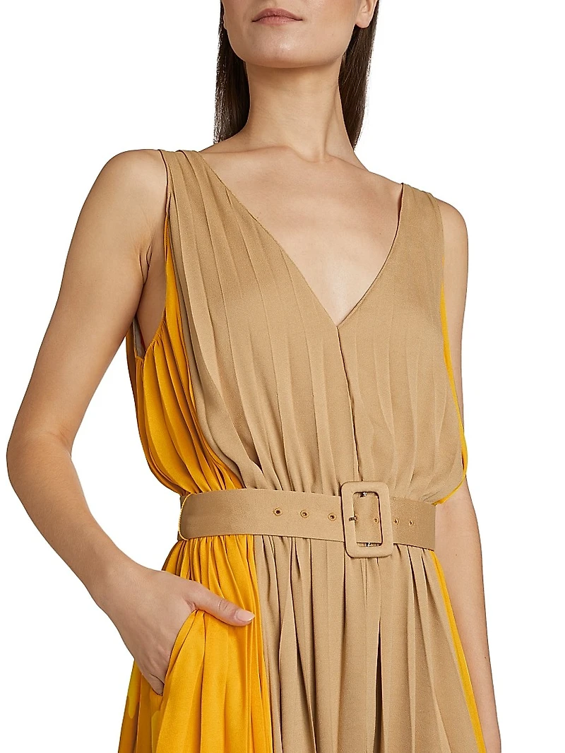 Latoya Belted Midi-Dress