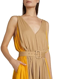 Latoya Belted Midi-Dress