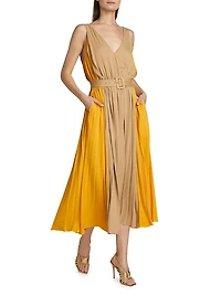 Latoya Belted Midi-Dress