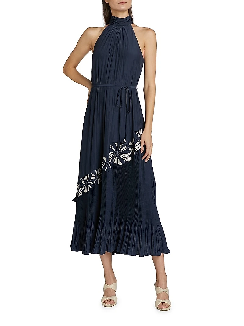 Eleah Halter Midi Dress