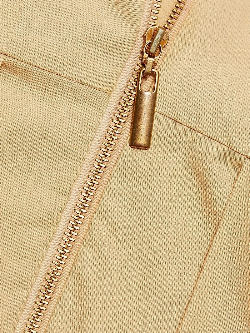 Naira Poplin Bubble-Hem Minidress