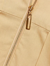 Naira Poplin Bubble-Hem Minidress