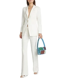 Marit Stretch Cotton Flared Pants