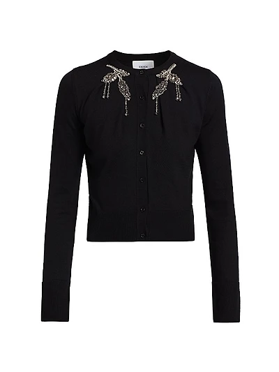 Embellished Crop Cardigan