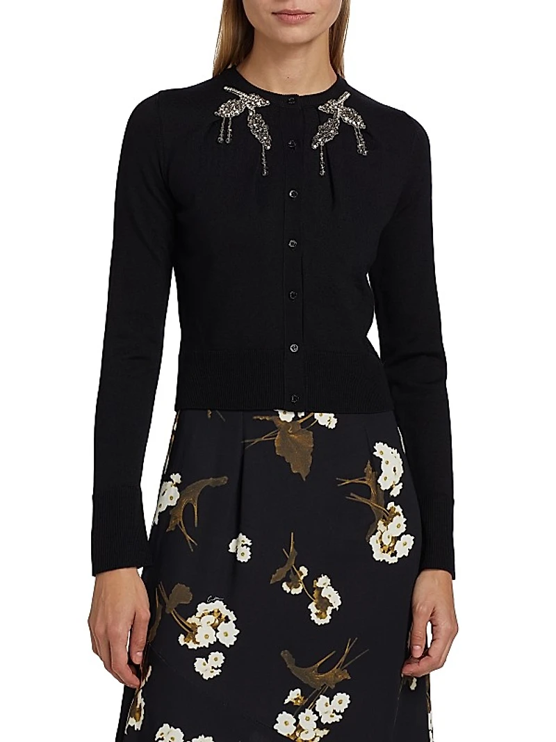 Embellished Crop Cardigan
