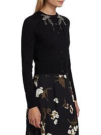 Embellished Crop Cardigan