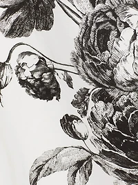 Floral Seam Sleeveless Midi-Dress