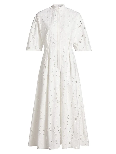 Guipure Lace Midi Shirtdress