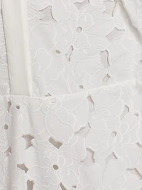 Guipure Lace Midi Shirtdress