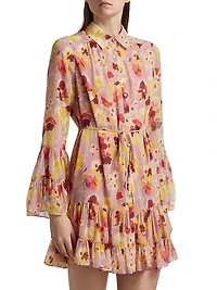 Lyra Floral Gathered Minidress