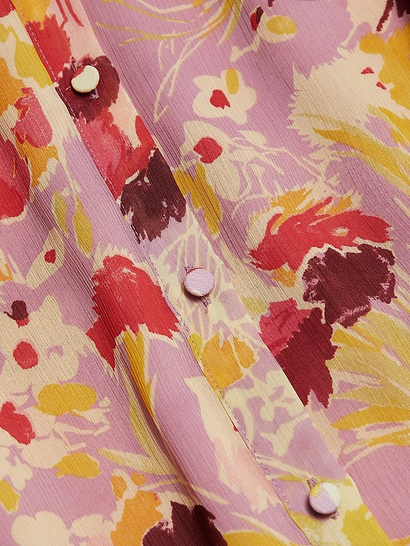 Lyra Floral Gathered Minidress