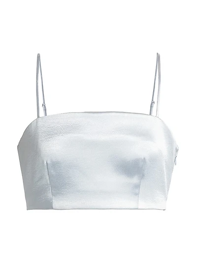 Nikki Satin Crop Top