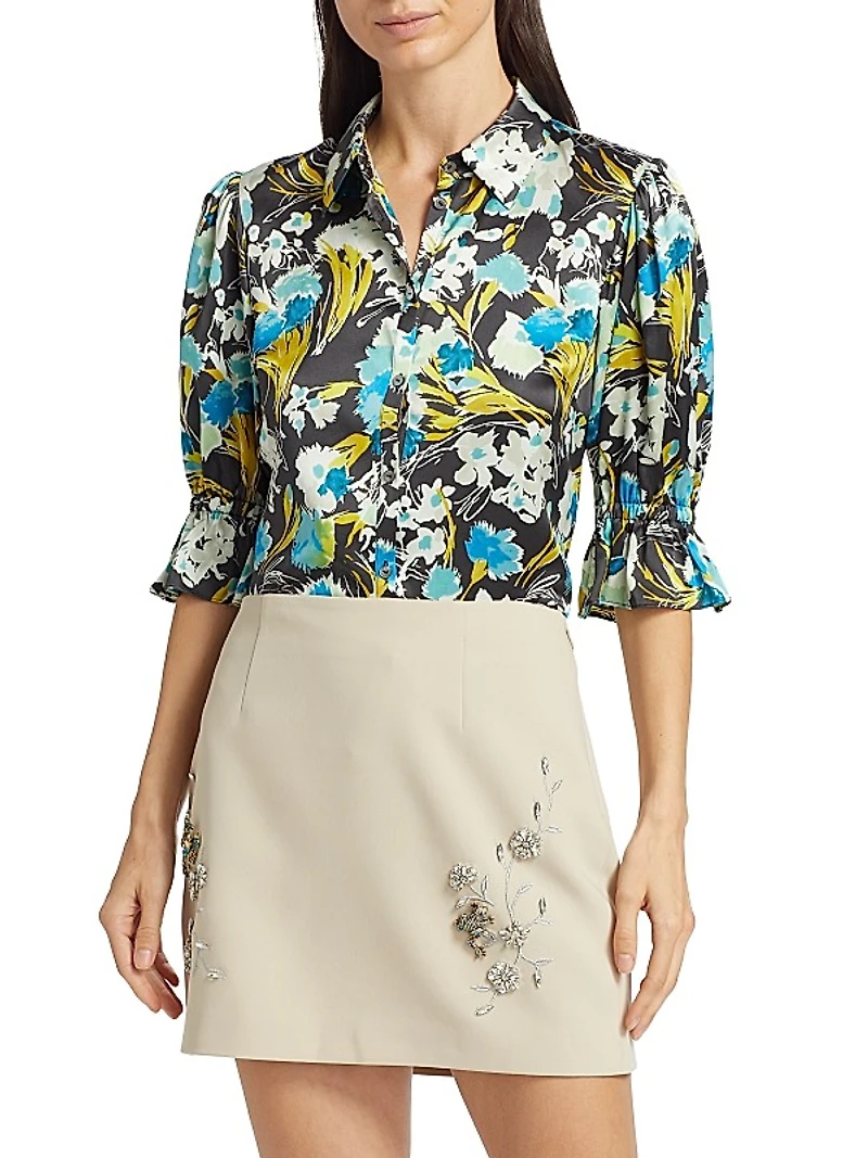 Fiona Tossed Floral Top