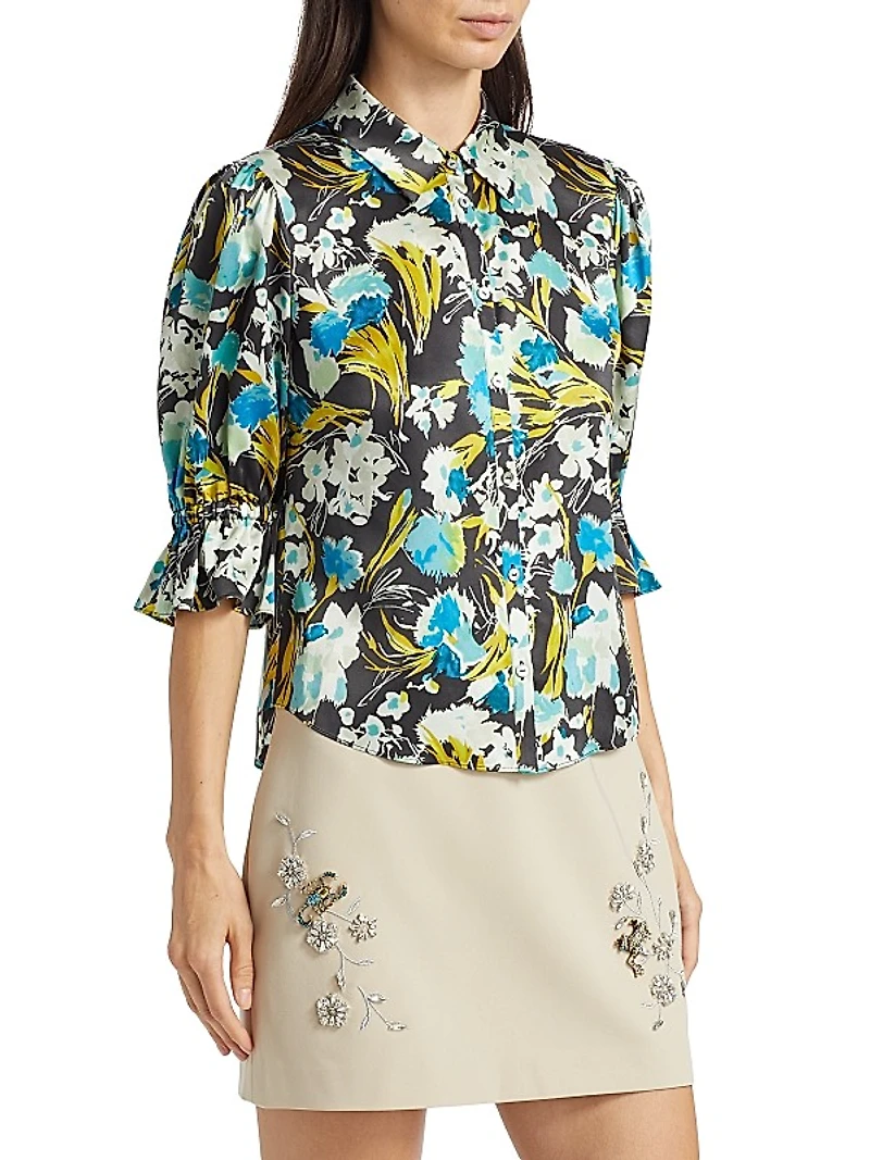 Fiona Tossed Floral Top